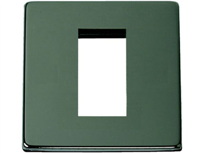SCREWLESS Outlet Black Nickel 1 Module