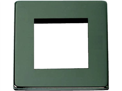 SCREWLESS Outlet Black Nickel 2 Module