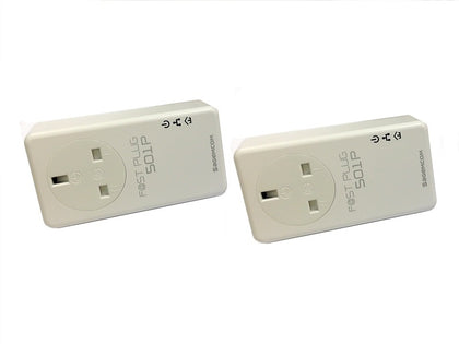SAGEMCOM 500Mbps Homeplug PassThru Twin Pk