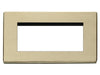 SCREWLESS Outlet Polished Brass 4 Module