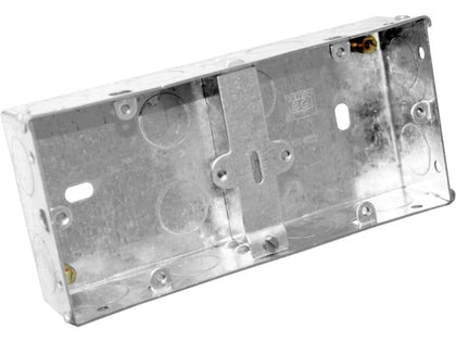 35mm Deep DUAL Steel Knock Out Box