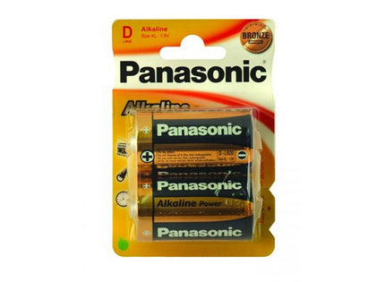 PANASONIC 'D'Alkaline Batteries (Pack 2)