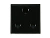 CLICK 5A Round Pin Power Socket BLACK
