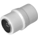 Coax Connector Inline Back-Back (White)