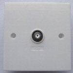 Triax 'F' Single Flush Outlet Screened