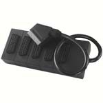 Scart-5 Scart Sockets 0.4m Lead